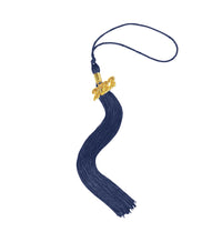 Matte Graduation Cap and Gown with Tassel Charm Unisex Navy