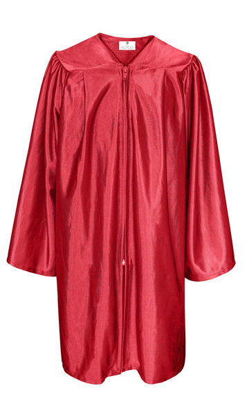 Shiny Kindergarten Graduation Gown/ Children Choir Gown Red