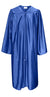 Shiny Graduation Cap and Gown with Tassel Charm Royal Blue