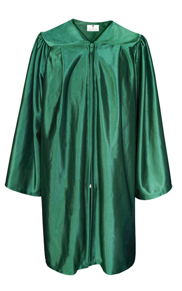 Shiny Kindergarten Graduation Gown/ Children Choir Gown Forest Green