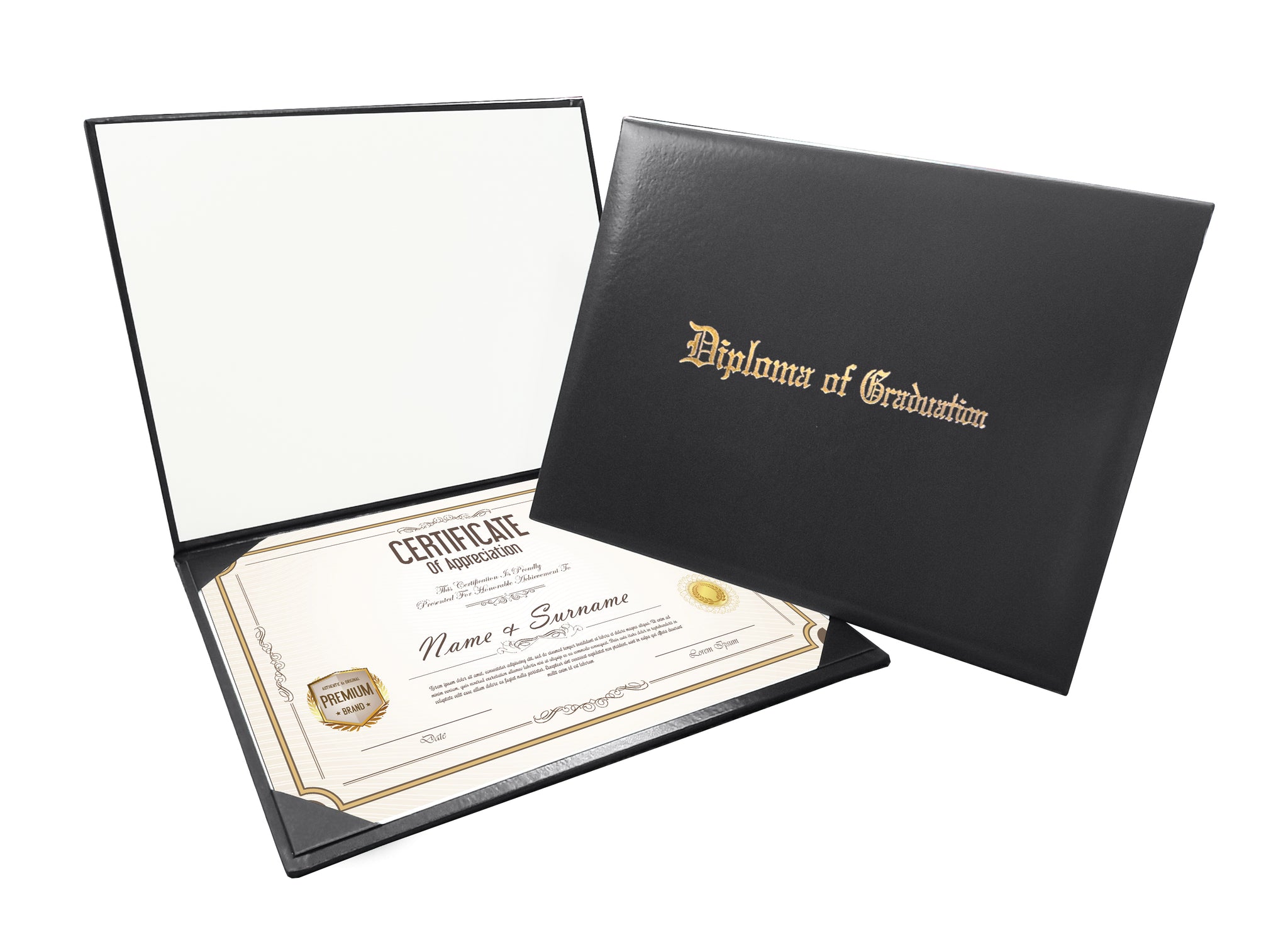 Tent Imprinted Graduation Diploma Cover Hold An 8.5x11 Certificate or –  GradPlaza, image size:2048x1506