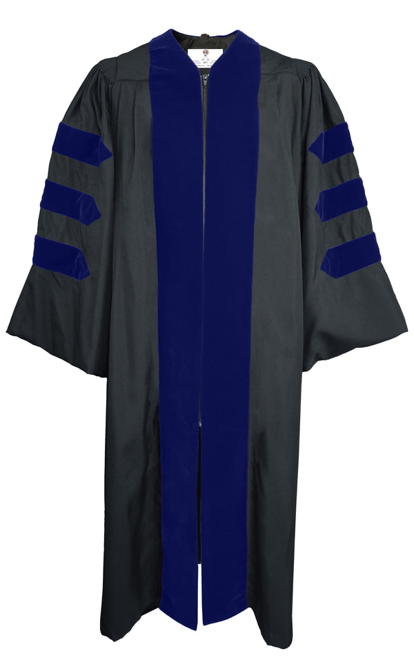 Deluxe Doctoral Graduation Gown NO Piping