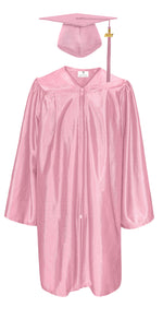 Shiny Kindergarten Graduation Gown Cap & Tassel Charm Pink