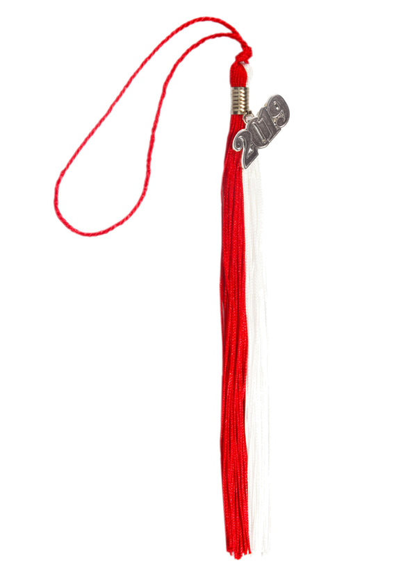 Graduation Tassel Double Colors with Gold/Silver Year Charm