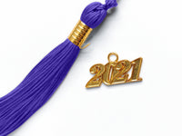 Shiny Kindergarten Graduation Cap Tassel Charm Purple (One Size Fits All)