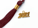 Shiny Kindergarten Graduation Gown Cap & Tassel Charm Maroon