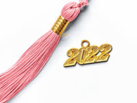 Matte Adult Graduation Cap with Graduation Tassel Charm Pink (One Size Fits All)