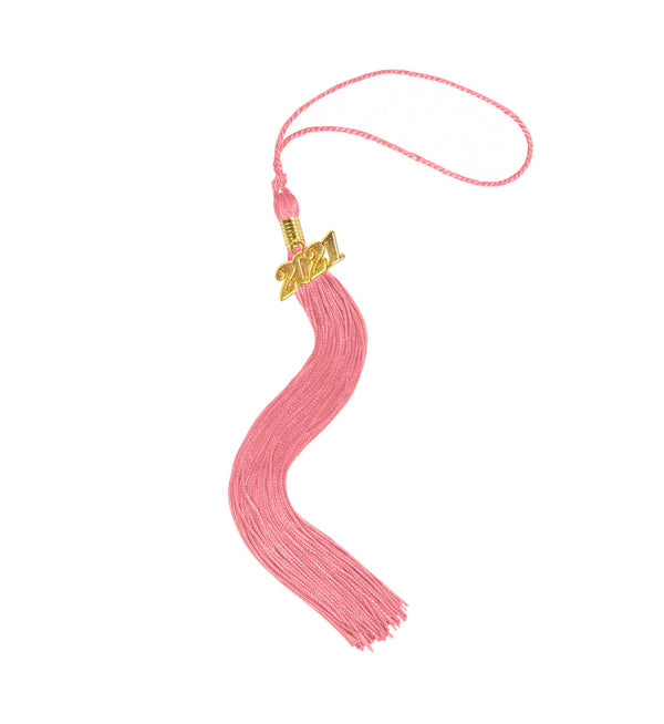 Shiny Kindergarten Graduation Gown Cap & Tassel Charm Pink