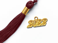 Shiny Adult Graduation Cap Tassel Charm Maroon (One Size Fits All)