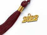 Matte Adult Graduation Cap with Graduation Tassel Charm Maroon (One Size Fits All)