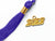 Matte Adult Graduation Cap with Graduation Tassel Charm Purple (One Size Fits All)