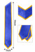Flag Graduation Stole Embroidery Graduation Sash for Study Aboard Students 的副本