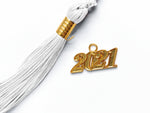 Shiny Kindergarten Graduation Cap Tassel Charm White (One Size Fits All)