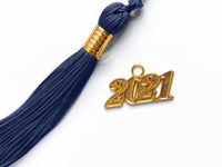 Shiny Kindergarten Graduation Cap Tassel Charm Navy (One Size Fits All)