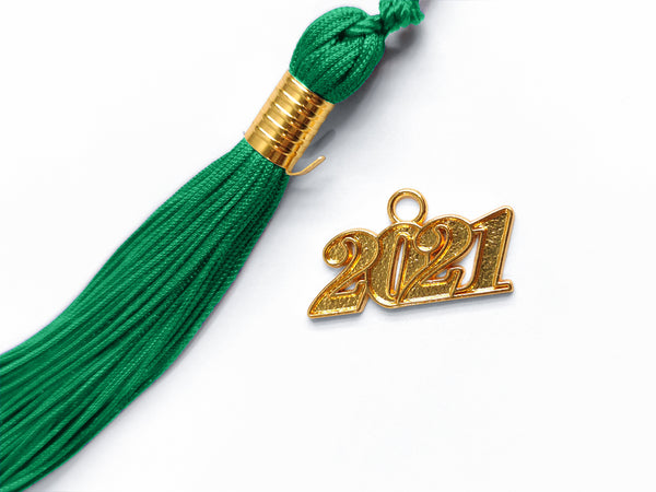 Shiny Kindergarten Graduation Cap Tassel Charm Emerald Green (One Size Fits All)