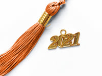 Shiny Kindergarten Graduation Cap Tassel Charm Orange (One Size Fits All)