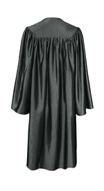 Shiny Graduation Cap and Gown with Tassel Charm Black