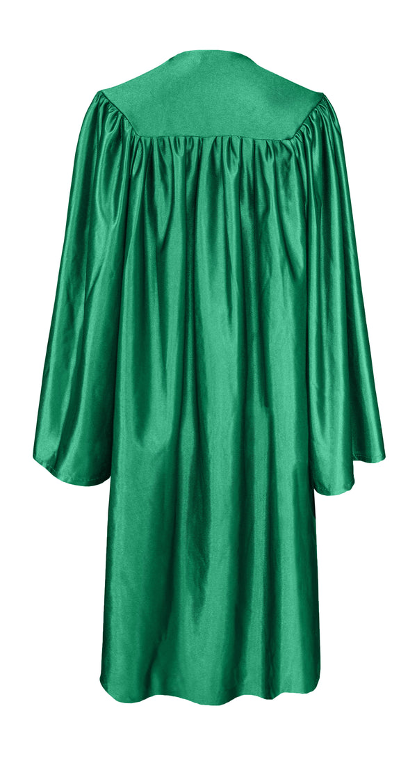 Shiny Graduation Cap and Gown with Tassel Charm Forest Green