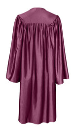 Shiny Graduation Cap and Gown with Tassel Charm Maroon