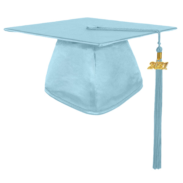 Shiny Kindergarten Graduation Cap Tassel Charm Sky Blue (One Size Fits All)