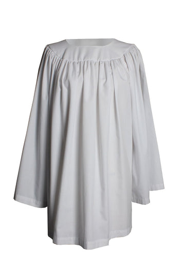 Kindergarten Round Neck Clergy Surplice White