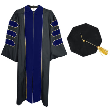 Deluxe Doctoral Graduation Gown & Tam Package