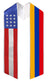 Mixed Flag Graduation Stole Embroidery Graduation Sash for Study Aboard Students