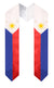 Flag Graduation Stole Embroidery Graduation Sash for Study Aboard Students