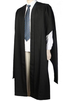 Unisex UK Master Graduation Gown with Hood