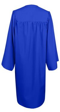 Matte Graduation Gown Choir Robe for Confirmation Baptism Royal Blue