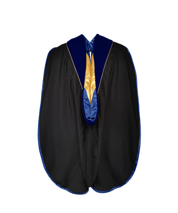Doctoral Graduation Hood with Gold Piping