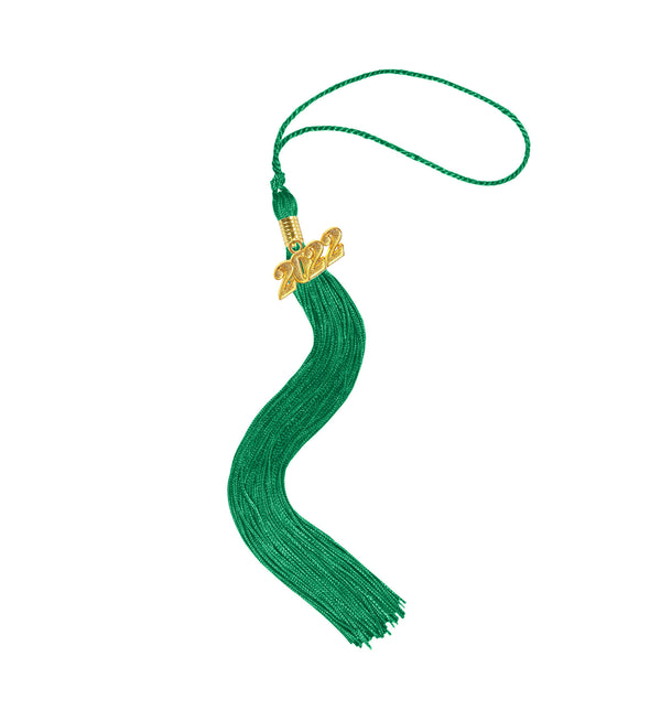 Shiny Adult Graduation Cap Tassel Charm Emerald Green (One Size Fits All)