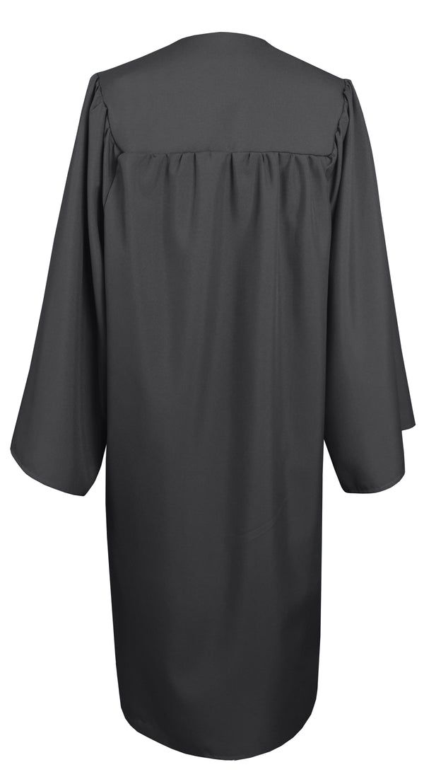Matte Graduation Gown Choir Robe for Confirmation Baptism Black